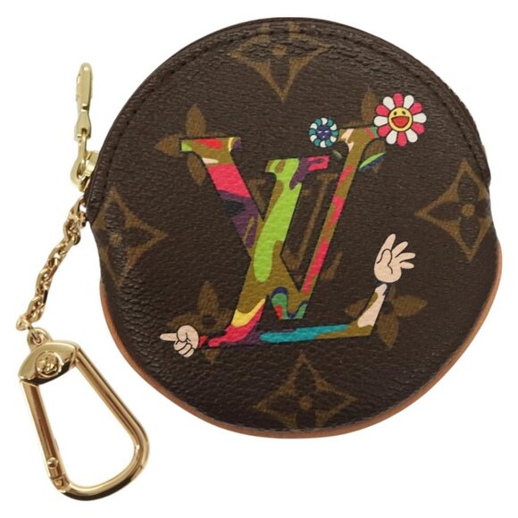 LOUIS VUITTON Monogram Hand Porte Monnaie Ron Coin Purse LV Auth - Picture 1 of 16